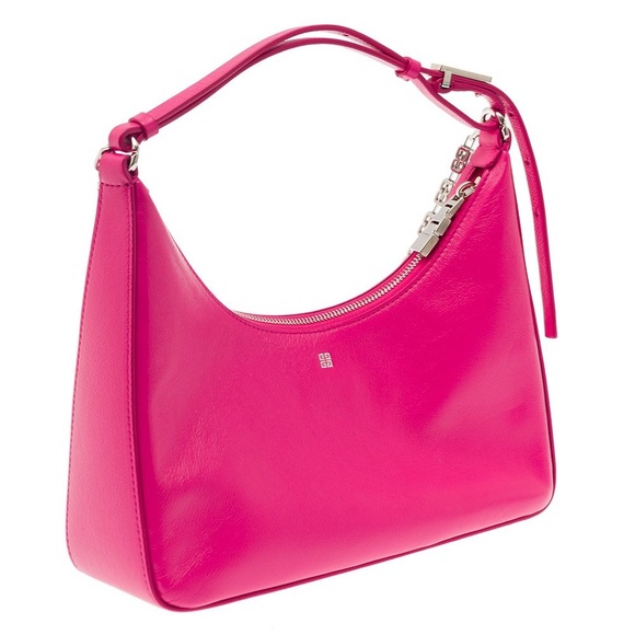Givenchy Women's Pink 'Moon Cut Out Fuchsia Shoulder Bag - Picture 3 of 14
